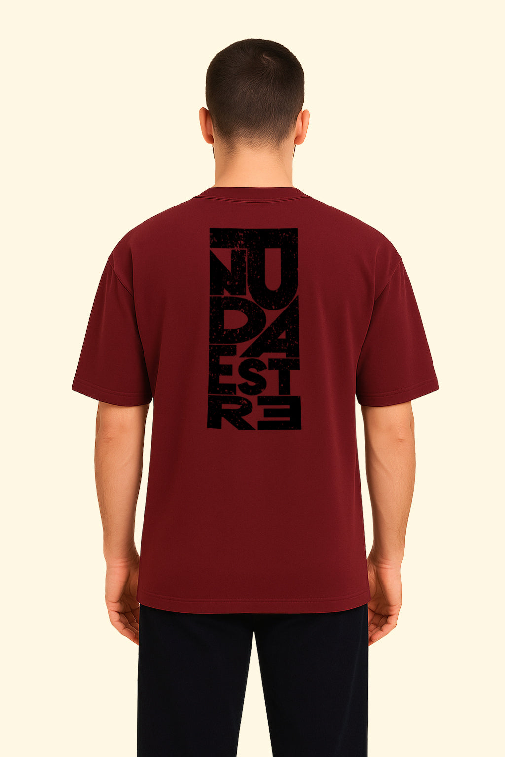 T-shirt Bold Messy Lettry
