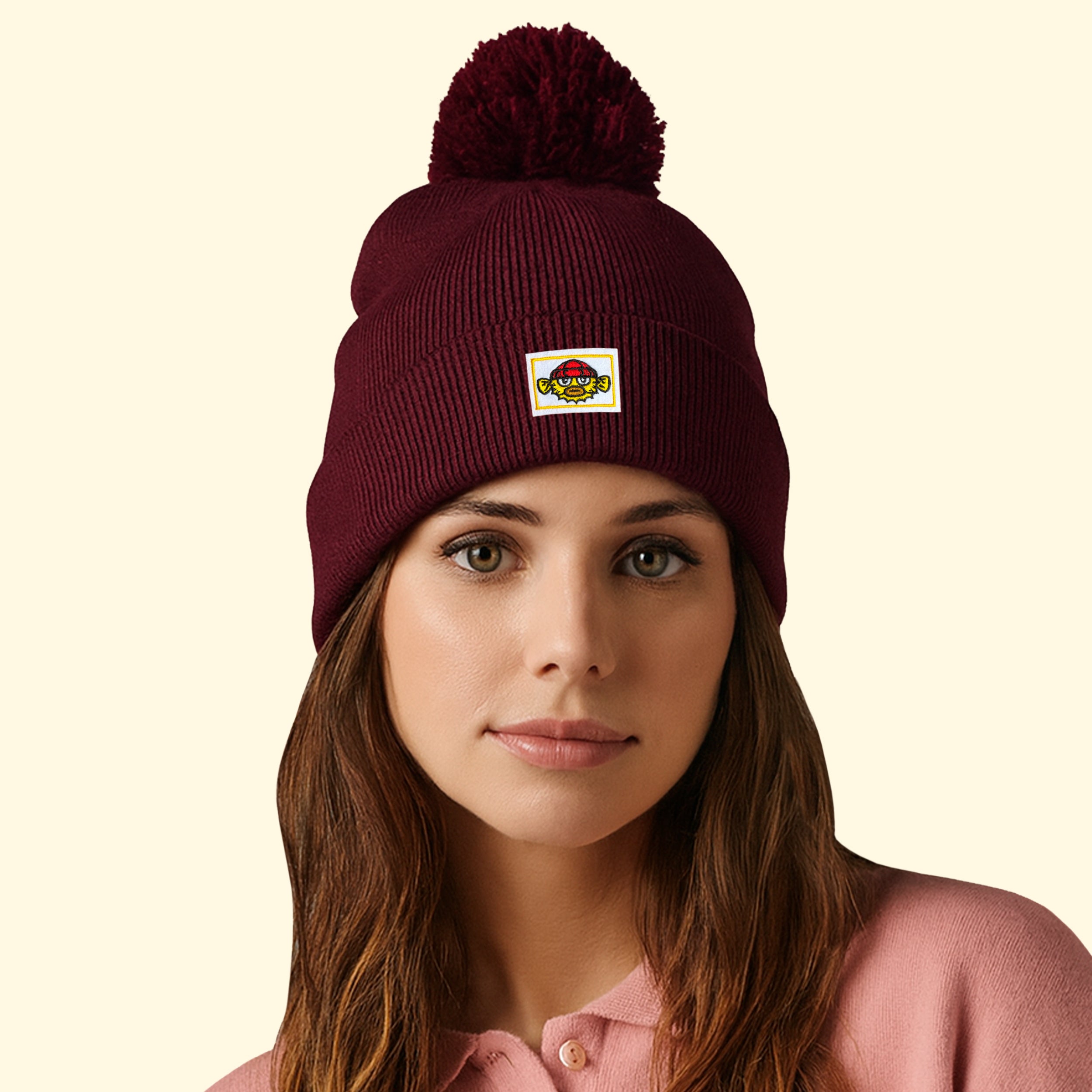 Bonnet pompon Pandester